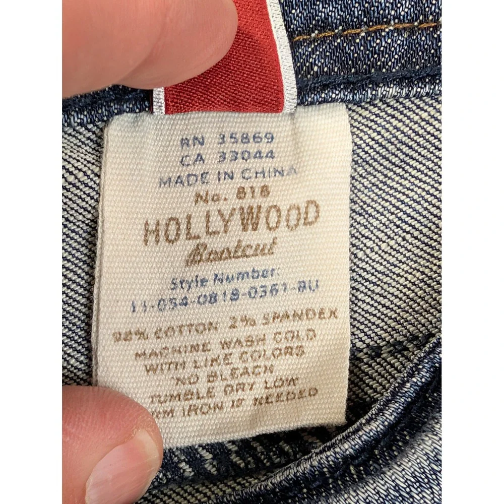 Stetson Womens‎ Jeans Hollywood Bootcut Size 4 Long 818 Blue